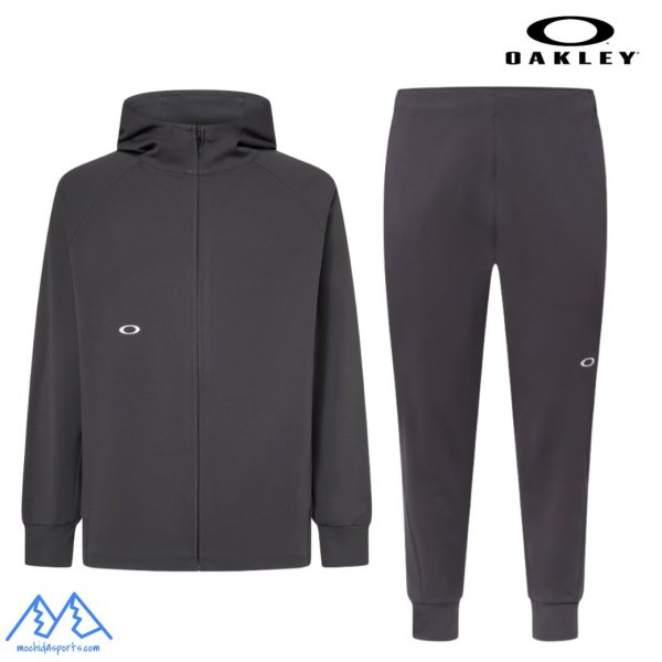 画像1: オークリー フリース フーディ ジャケット & パンツ トレーニングウェア ブラック OAKLEY O-Sync Pack Lt Fleece Jacket & Pants 1.0 phantom (1)
