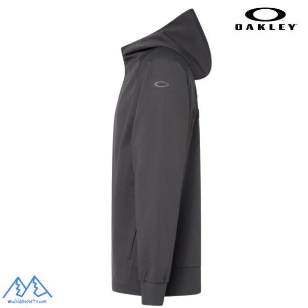 画像2: オークリー フリース フーディ ジャケット トレーニングジャケット ブラック OAKLEY O-Sync Pack Lt Fleece Jacket 1.0 phantom (2)