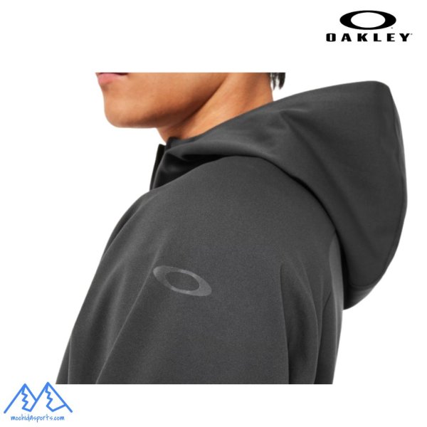 画像5: オークリー フリース フーディ ジャケット トレーニングジャケット ブラック OAKLEY O-Sync Pack Lt Fleece Jacket 1.0 phantom (5)