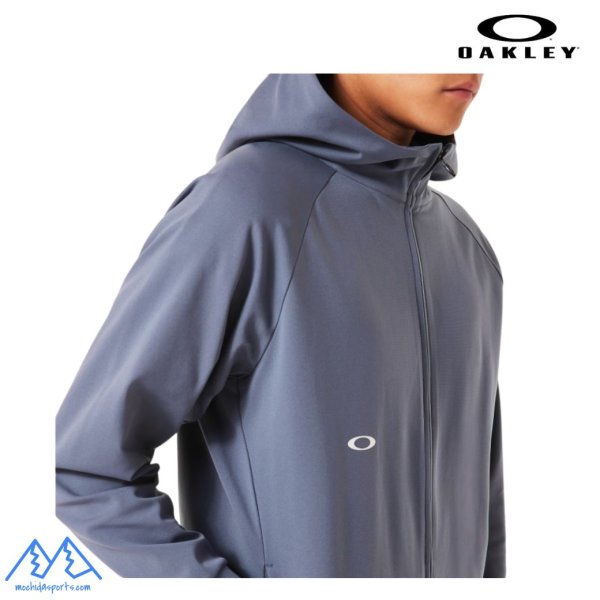 画像4: オークリー フリース フーディ ジャケット トレーニングジャケット ブルー OAKLEY O-Sync Pack Lt Fleece Jacket 1.0 blue tar (4)
