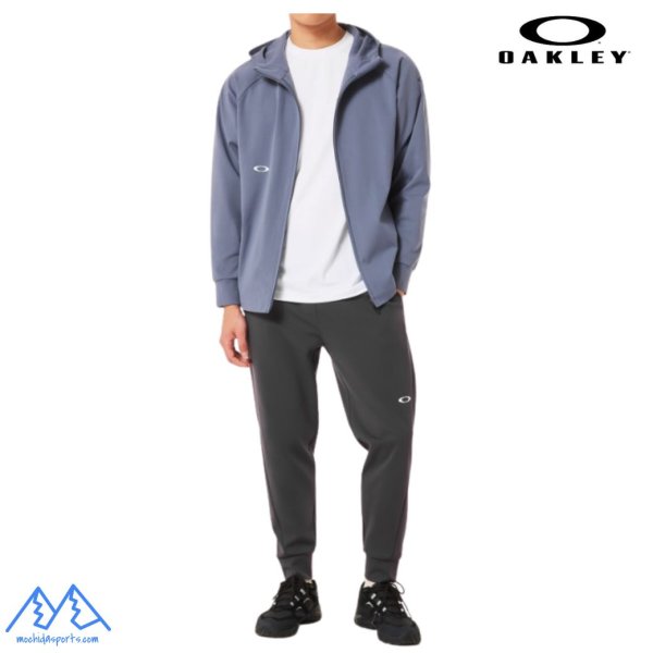 画像13: オークリー フリース フーディ ジャケット & パンツ トレーニングウェア ブルー / ブラック OAKLEY O-Sync Pack Lt Fleece Jacket & Pants 1.0 blue tar / phantom (13)