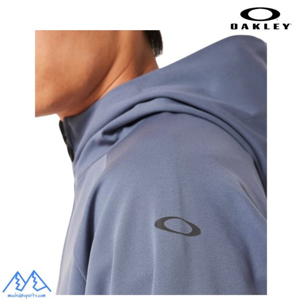 画像5: オークリー フリース フーディ ジャケット トレーニングジャケット ブルー OAKLEY O-Sync Pack Lt Fleece Jacket 1.0 blue tar (5)