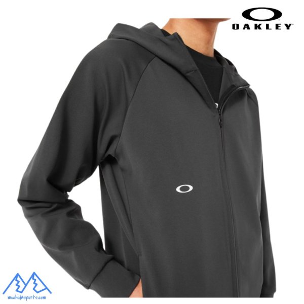 画像4: オークリー フリース フーディ ジャケット トレーニングジャケット ブラック OAKLEY O-Sync Pack Lt Fleece Jacket 1.0 phantom (4)
