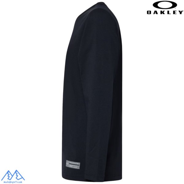画像2: オークリー ロングスリーブ Tシャツ ロンＴ 長袖  吸汗速乾 ストレッチ ブラック OAKLEY Striking Qd LS Tee 8.0 blackout (2)