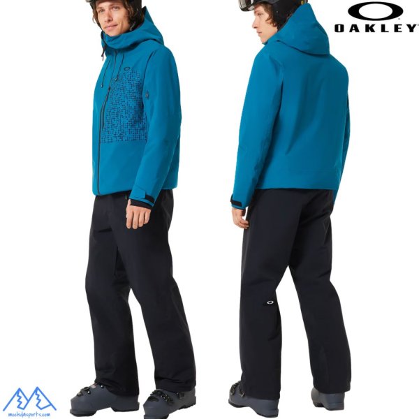 画像12: オークリー スキージャケット スキーウェア グリーンブルー  OAKLEY Canopy Insulated Jacket new balsam (12)