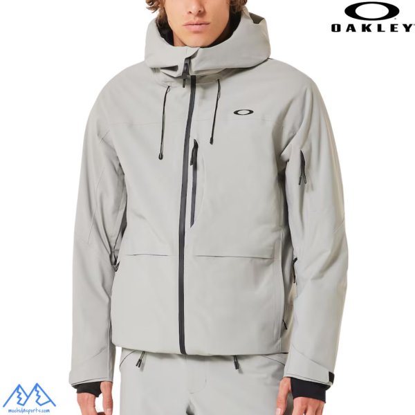 画像5: オークリー スキーウェア グレー ブラック OAKLEY Canopy Insulated Jacket Pant cement blackout (5)