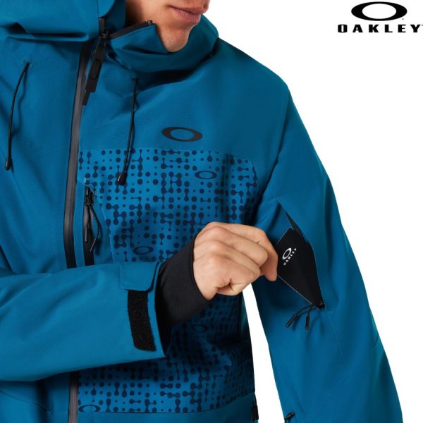 画像6: オークリー スキージャケット スキーウェア グリーンブルー  OAKLEY Canopy Insulated Jacket new balsam (6)