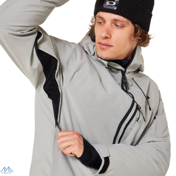 画像8: オークリー スキーウェア グレー ブラック OAKLEY Canopy Insulated Jacket Pant cement blackout (8)