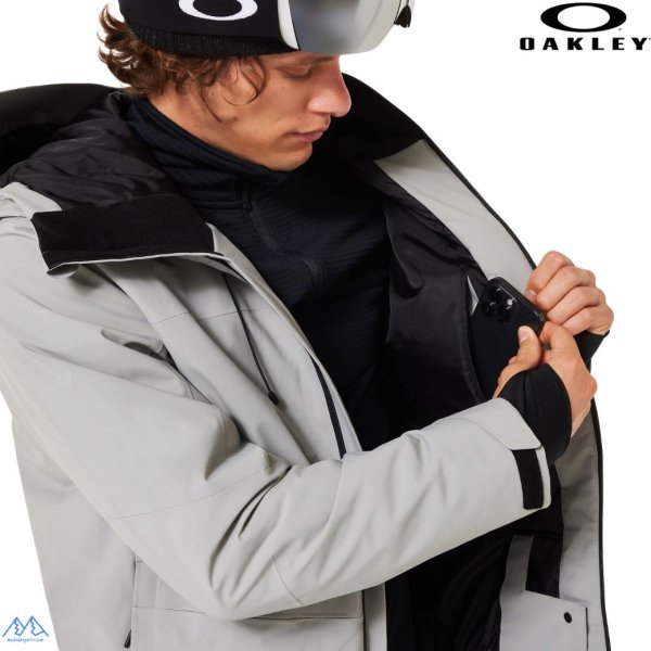 画像6: オークリー スキーウェア グレー ブラック OAKLEY Canopy Insulated Jacket Pant cement blackout (6)