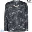 画像1: オークリー ロングスリーブ Tシャツ ロンＴ 長袖  吸汗速乾 ストレッチ ブラック プリント OAKLEY Striking Qd LS Graphic Tee 8.0 black print (1)
