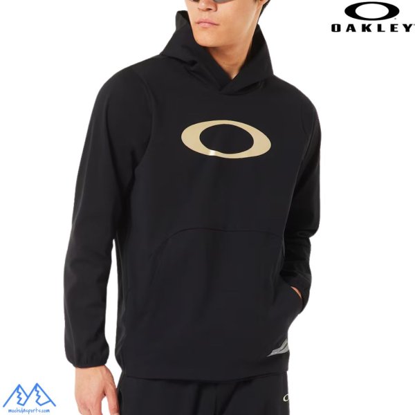 画像5: オークリー 軽量 ストレッチ フリース フーディ パーカー ブラック OAKLEY Striking Sync Pack Fleece Hoodie 8.0 black out (5)