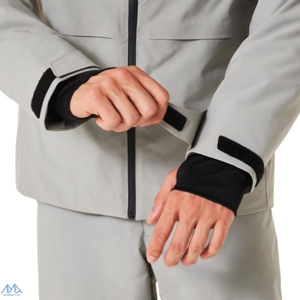 画像10: オークリー スキーウェア グレー ブラック OAKLEY Canopy Insulated Jacket Pant cement blackout (10)