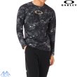 画像5: オークリー ロングスリーブ Tシャツ ロンＴ 長袖  吸汗速乾 ストレッチ ブラック プリント OAKLEY Striking Qd LS Graphic Tee 8.0 black print (5)