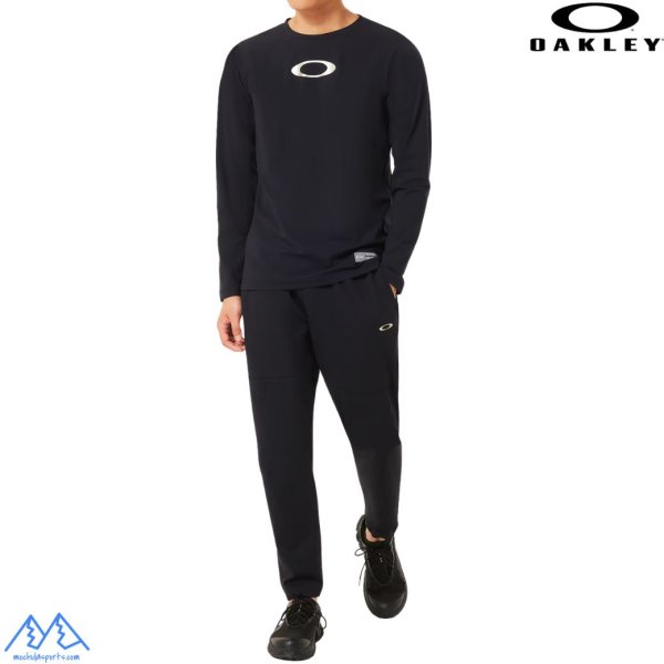 画像5: オークリー ロングスリーブ Tシャツ ロンＴ 長袖  吸汗速乾 ストレッチ ブラック OAKLEY Striking Qd LS Tee 8.0 blackout (5)
