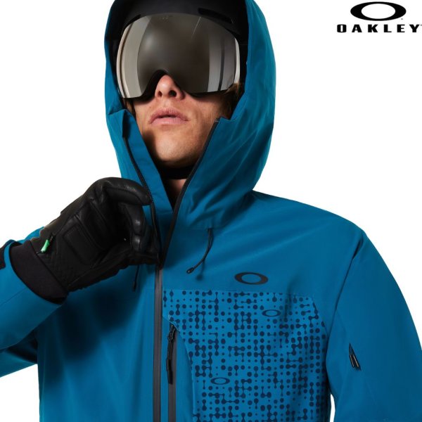 画像4: オークリー スキージャケット スキーウェア グリーンブルー  OAKLEY Canopy Insulated Jacket new balsam (4)