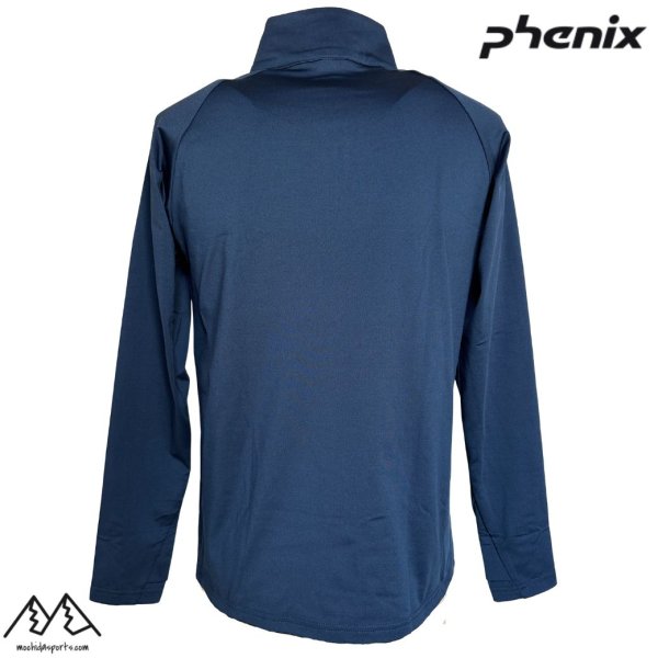 画像2: フェニックス スキー アンダーシャツ アンダーウエア インナー ハーフジップ ネイビー PHENIX Basic Inner NAVY (2)