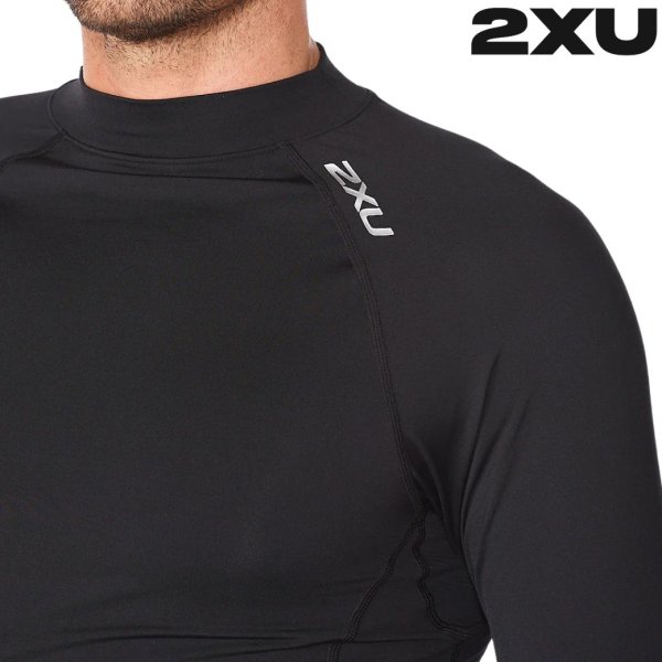 画像2: 2XU ツータイムズユー 段階着圧 保温 アンダーシャツ PWX イグニッション サーマルコンプレッション ロングスリーブトップ (2)