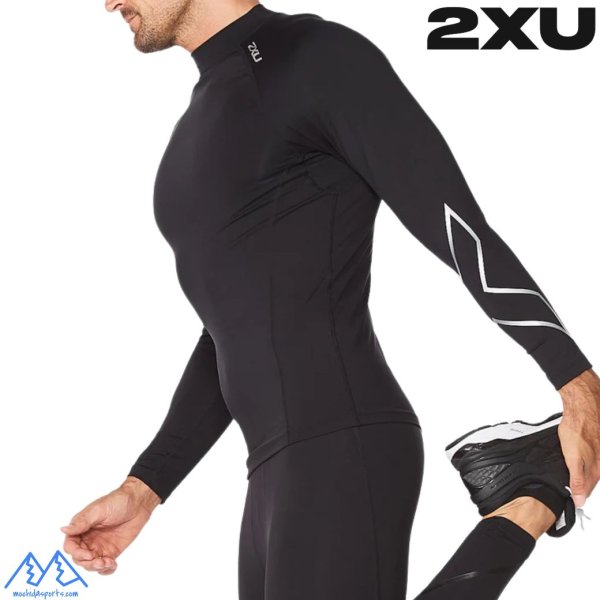 画像5: 2XU ツータイムズユー 段階着圧 保温 アンダーシャツ PWX イグニッション サーマルコンプレッション ロングスリーブトップ (5)