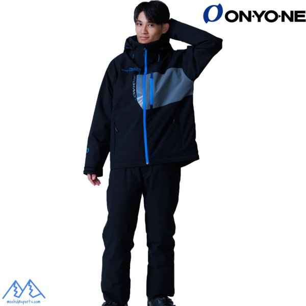 画像2: オンヨネ スキーウエア ブラック ONYONE SKI WEAR OUTER JACKET & PANTS (2)