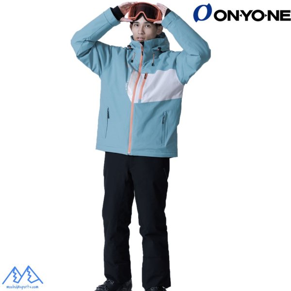 画像2: オンヨネ スキーウエア ブルー ネイビー ブラック ONYONE SKI WEAR OUTER JACKET & PANTS (2)