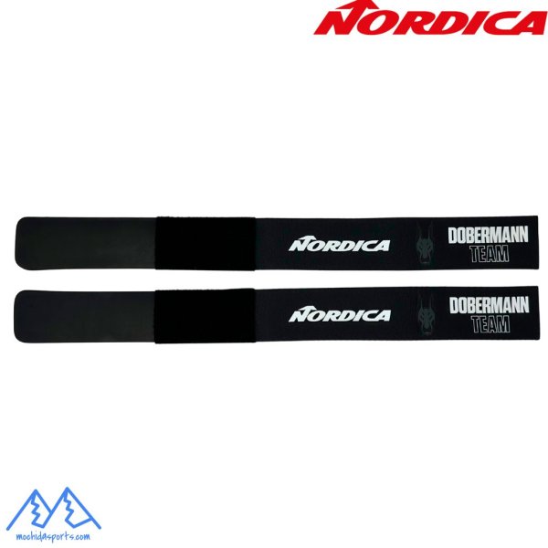 画像1: ノルディカ ドーベルマン スキーストラップ スキーバンド ブラック NORDICA DOBERMANN VELCRO STRAP SKI BAND 2本組  (1)