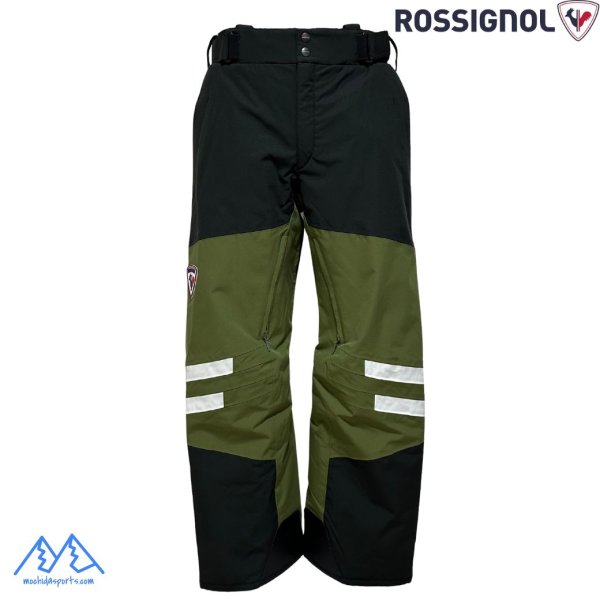 画像1: ロシニョール デモチーム スキーパンツ Mサイズ ブラック カーキ ROSSIGNOL DEMO TEAM  PANTS BLACK KHAKI (1)