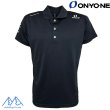 画像1: オンヨネ 限定 プリント ブレステック プロ ポロシャツ 半袖 ブラック ONYONE DP POLO SHIRT (1)