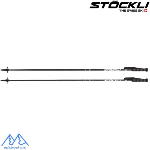 画像2: ストックリ カーボン スキーポール ストック ブラック STOCKLI CARBON COMP 105cm 110cm 115cm (2)
