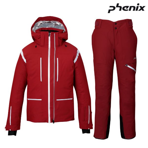 フェニックス スキーウエア ディープレッド XSサイズ PHENIX RS Demo Performance Jacket JP Pants JP DEEP RED