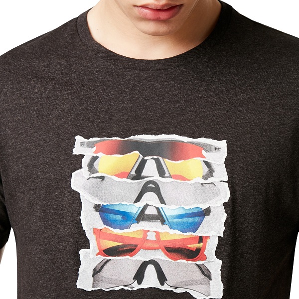 オークリー サングラスプリント Tシャツ グレー Oakley Sunglass Print Tee Dark Gray Heatherオークリー Oakley ｔシャツ