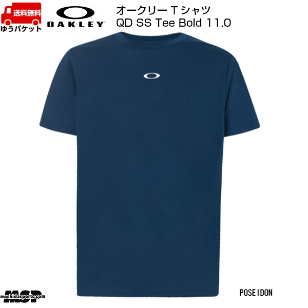 オークリー Tシャツ ネイビー バックプリント Enhance QD SS Tee Bold