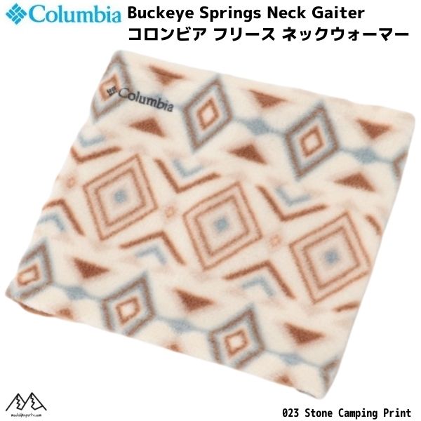 コロンビア ネックウォーマー フリース アイボリー プリント バックアイスプリングスネックゲイター Columbia Buckeye Springs  Neck Gaiterコロンビア COLUMBIA