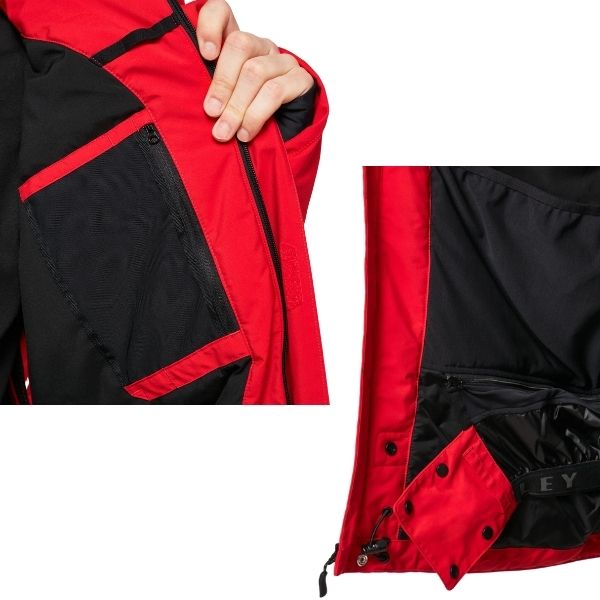 オークリー ゴアテックス スキーウエア スノーボード 中綿あり レッド ブラック OAKLEY Sub Temp Rc Gore-Tex JACKET   PANTオークリー OAKLEY